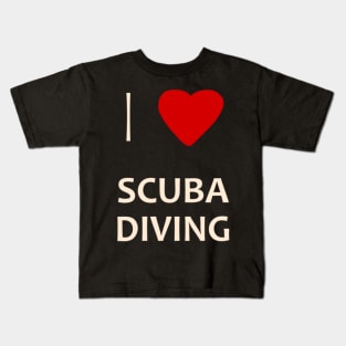 I love scuba diving Kids T-Shirt